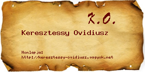 Keresztessy Ovidiusz névjegykártya